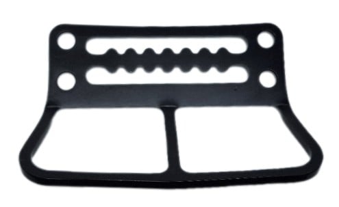 Stopka s D kroužkem 2 segmenty černá.