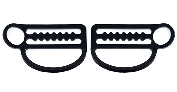 Stopka s D kroužkem a okem pravá/levá černá.