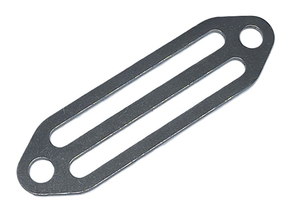 Stopka zubatá s okem 6 mm dvojitá.