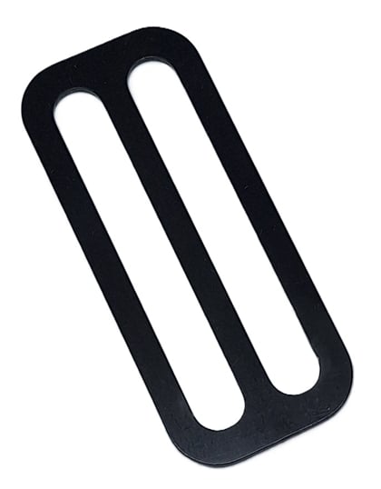 Stopka nerezová široká 50 mm černá.