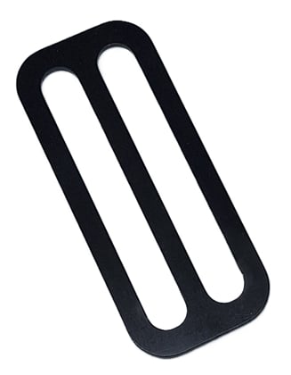 Stopka nerezová široká 50 mm černá.